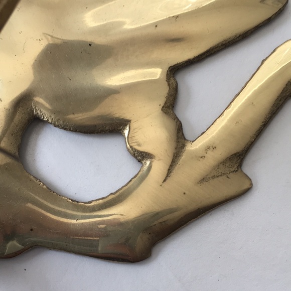 Two Matching Vintage Gold Tone Candle Wall Sconces - Picture 8 of 14